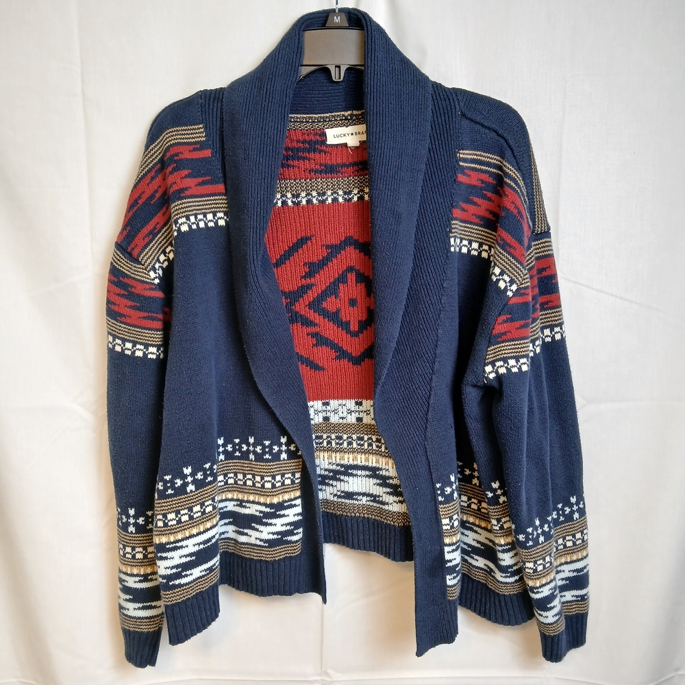 Lucky Brand Multicolor Patterned Men's Cardigan